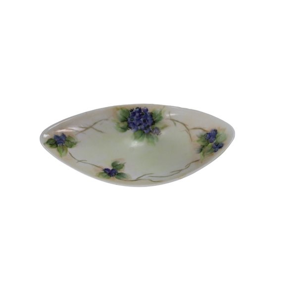 Alka Kunst Bavaria Sauce Dish Trinket Blueberry Blueberries Germany 55058 - Picture 1 of 5